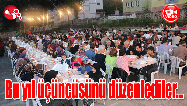 Hamzafakıhlı 'da vatandaşlar iftarda bir araya geldi...
