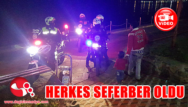 Sahilde bir anda kayboldu...