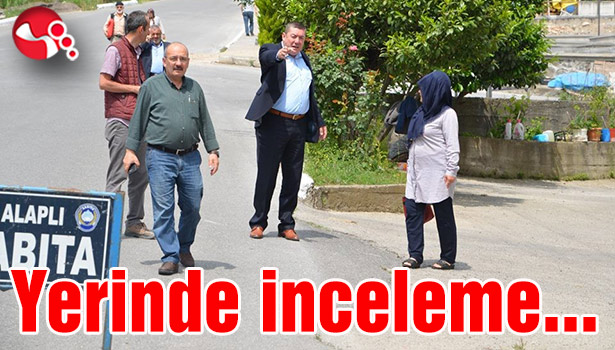 Yerinde inceleme...