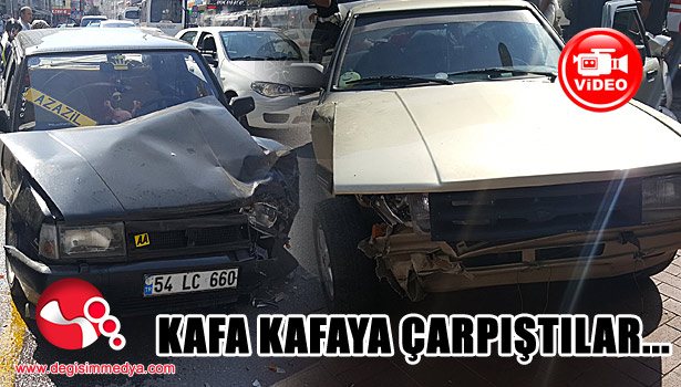 Kafa kafaya çarpıştılar...