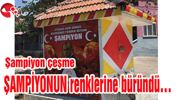 Şampiyon çeşme ŞAMPİYONUN renklerine büründü...