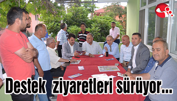 Ak Parti köylerde destek ziyaretlerinde...
