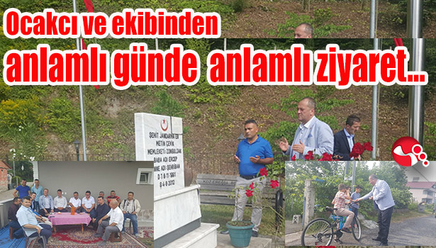 Başkan Ocakcı ve ekibinden anlamlı günde anlamlı ziyaret...