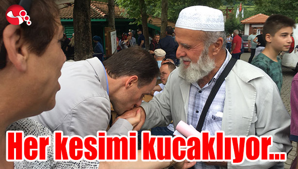 Genç aday her kesimi kucaklıyor...