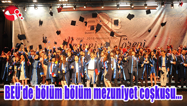 BEÜ'de bölüm bölüm mezuniyet coşkusu...