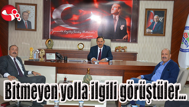 Bitmeyen yolla ilgili görüştüler...