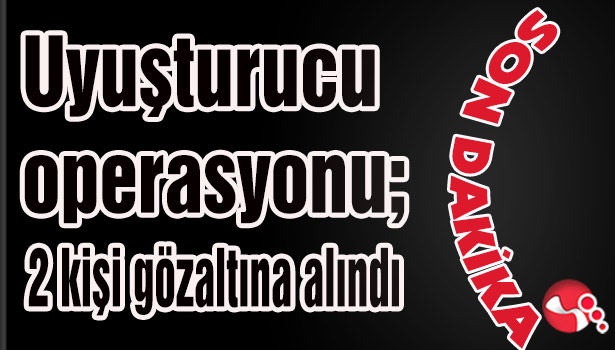Uyuşturucu operasyonu; 2 kişi gözaltına alındı