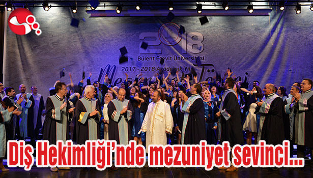 Diş Hekimliği'nde mezuniyet sevinci...