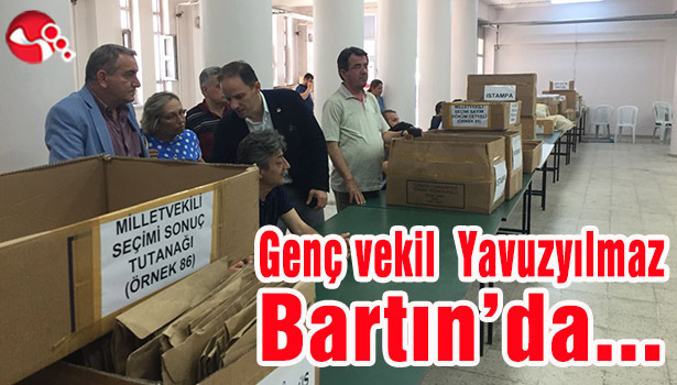 Genç vekil Yavuzyılmaz Bartın'da...
