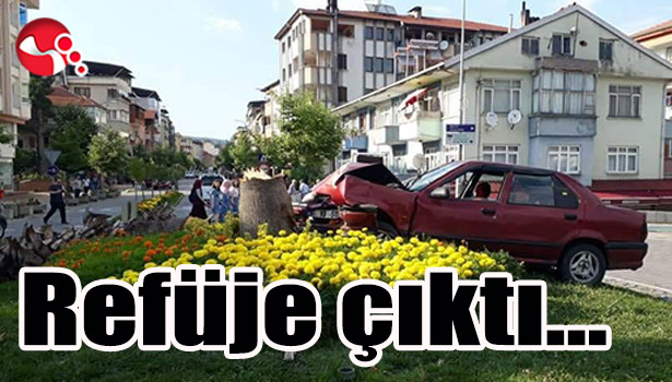 Refüje çıktı...