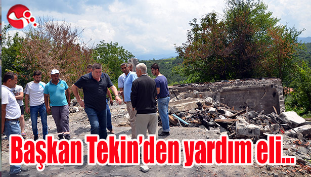 Başkan Tekin'den yardım eli...