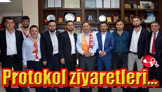 Galatasaraylılardan protokol ziyaretleri...