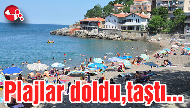Plajlar doldu,taştı