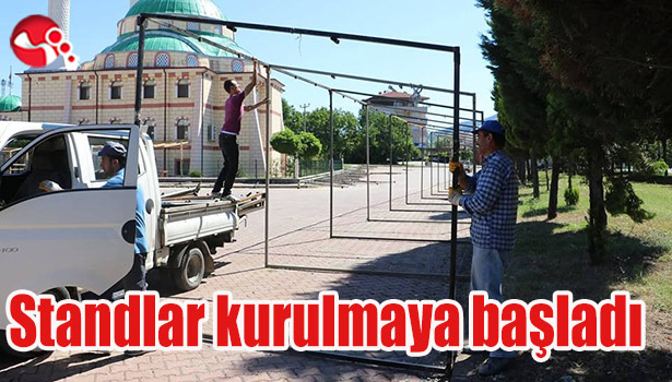 Standlar kurulmaya başladı...