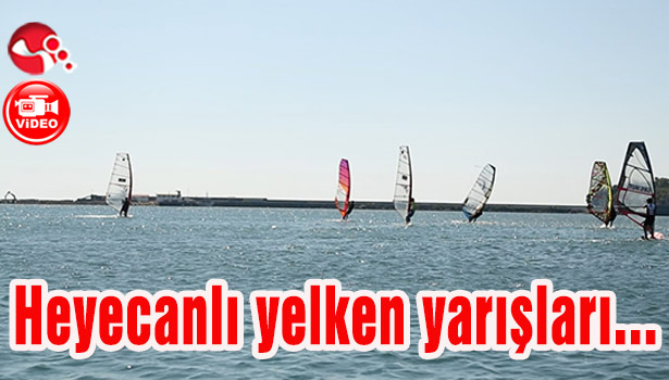 Heyecanlı yelken yarışları...