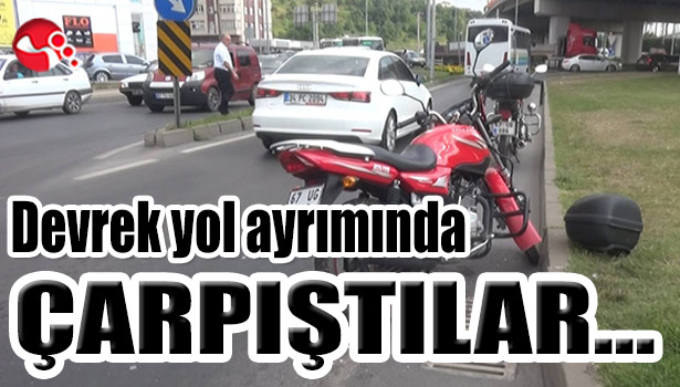 Devrek yol ayrımında ÇARPIŞTILAR...