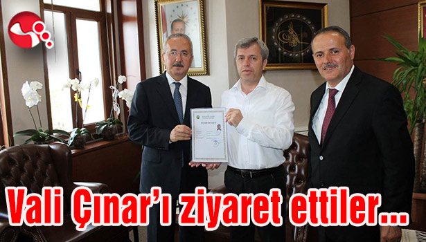 Vali Çınar'ı ziyaret ettiler...