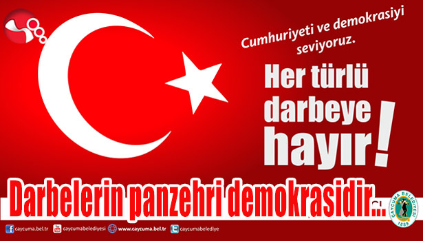 "Darbelerin panzehri demokrasidir..."