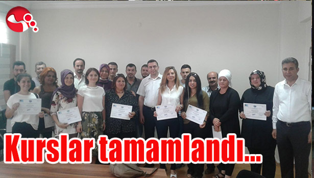 Kurslar tamamlandı...