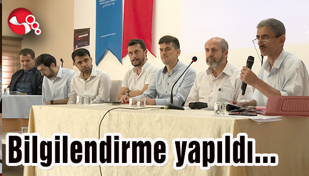 Bilgilendirme yapıldı...