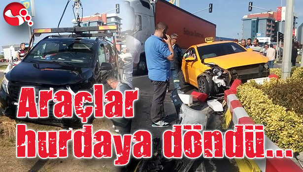 Araçlar hurdaya döndü...