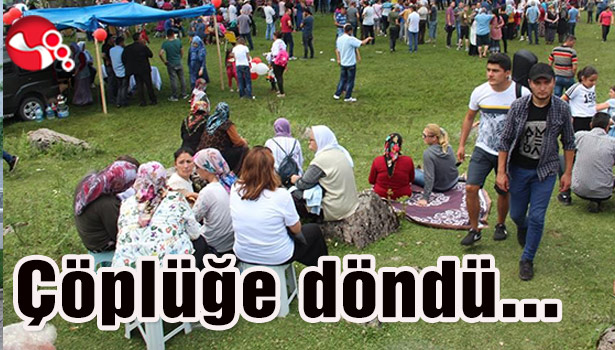 Çöplüğe döndü...