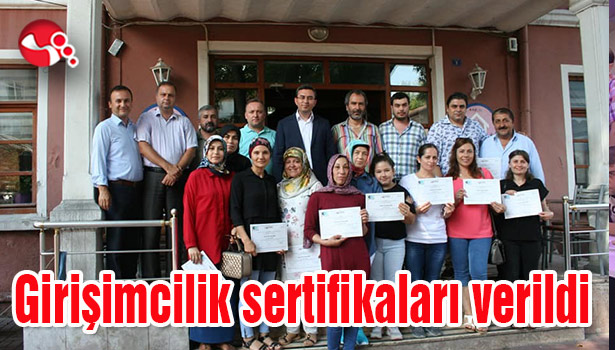 Girişimcilik sertifikaları verildi