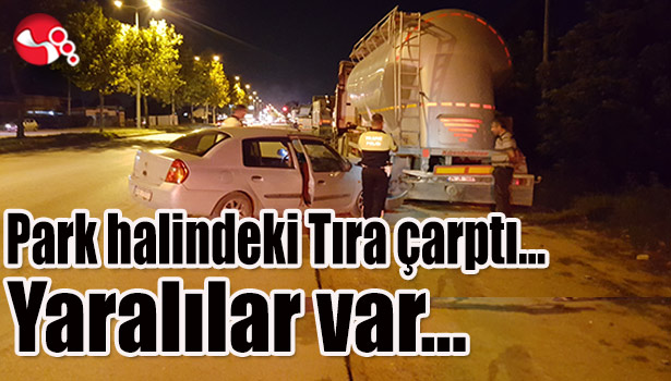 Park halindeki Tıra çarptı...