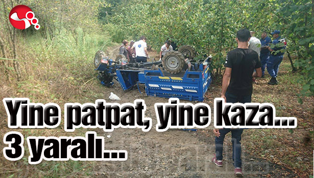 Yine patpat, yine kaza; 3 yaralı...