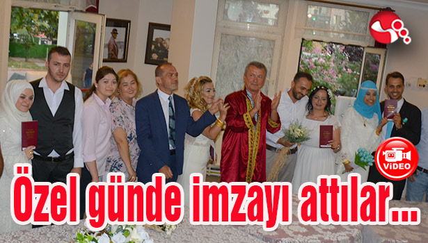 Özel günde imzayı attılar...