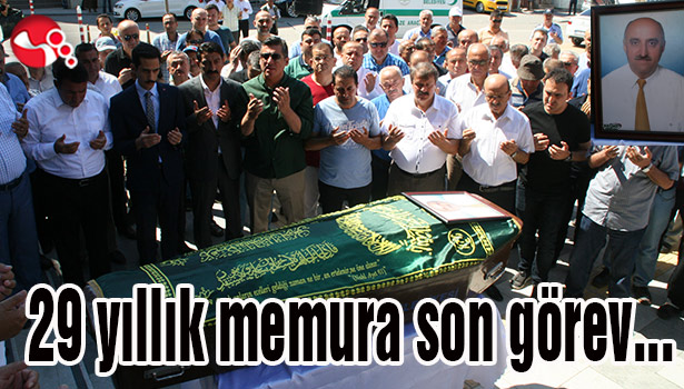 29 yıllık memura son görev...