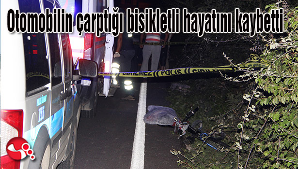 Otomobilin çarptığı bisikletli hayatını kaybetti
