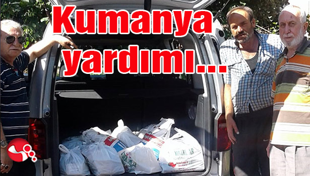 Kumanya yardımı...