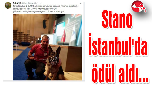 Stano İstanbul'da ödül aldı...
