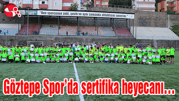 Göztepe Spor'da sertifika heyecanı...