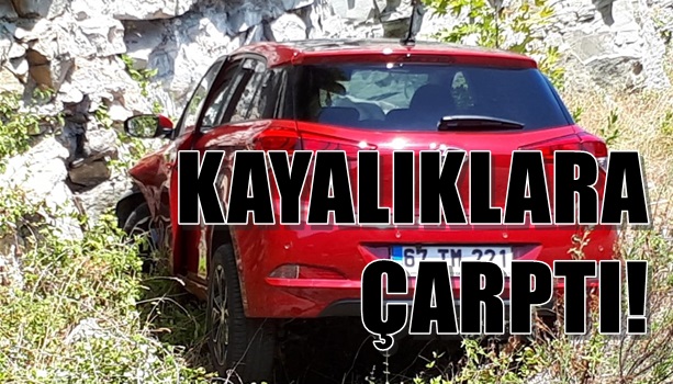 Kayalıklara çarptı!