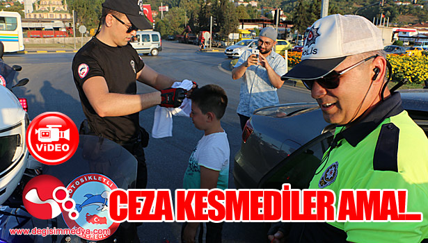 Ceza yerine kırmızı düdük ve şeker dağıttılar...