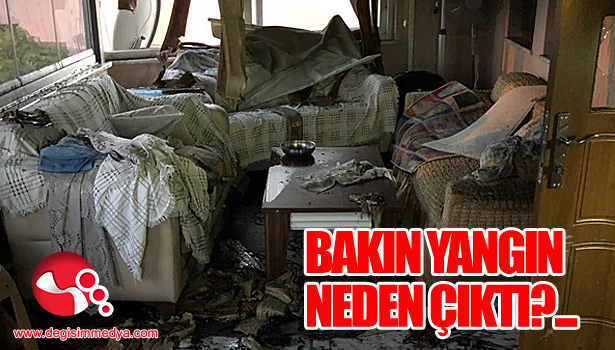 Prize takılı şarj cihazı yangın çıkarttı...