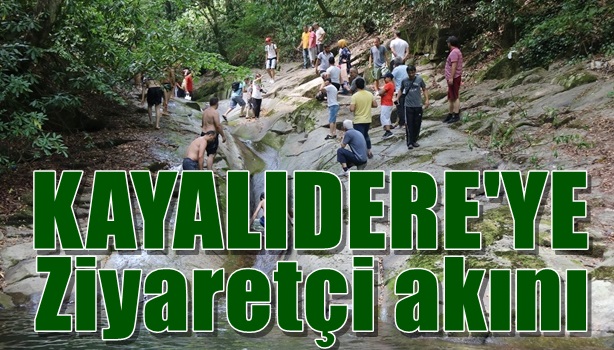 Kayalıdere Şelalelerine ziyaretçi akını