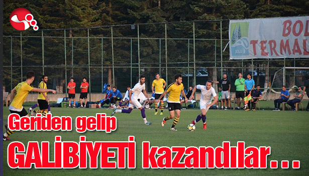 Geriden gelip galibiyeti kazandılar...