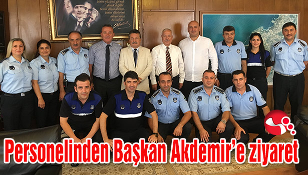 Personelinden Başkan Akdemir'e ziyaret...