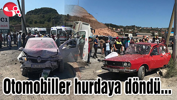 Otomobiller hurdaya döndü...