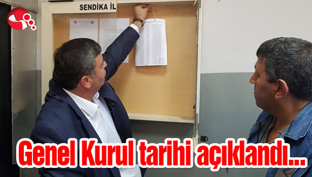 Genel Kurul Tarihi açıklandı...
