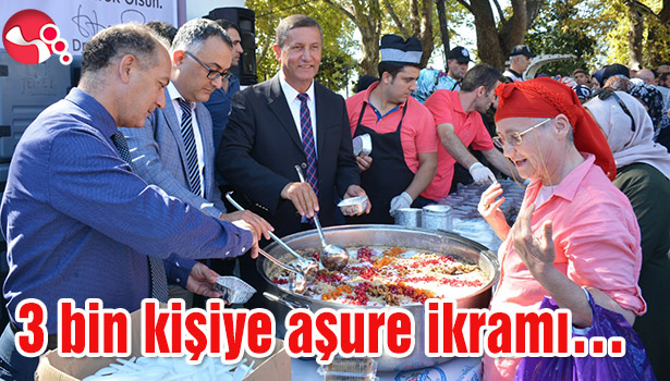 3 bin kişiye aşure ikramı...