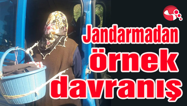 Jandarmadan örnek davranış...