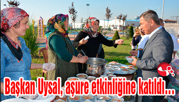 Başkan Uysal, aşure etkinliğine katıldı...