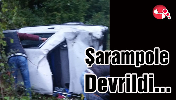 Şarampole devrildi...