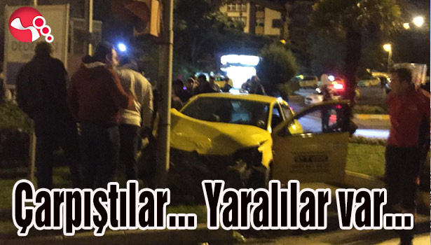 Çarpıştılar... Yaralılar var...