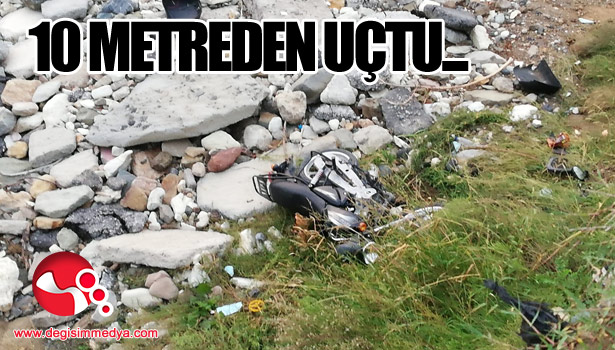 10 metreden deniz kıyısına uçtu...