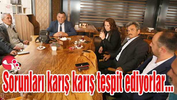 Sorunları karış karış tespit ediyorlar...